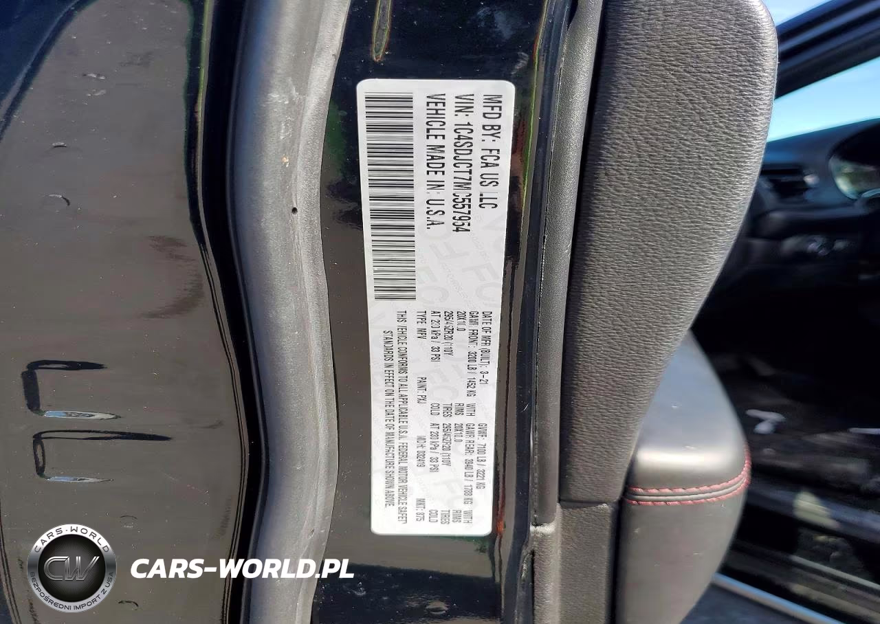 2021 Dodge Durango R-T VIN:1C4SDJCT7MC557954 - 13