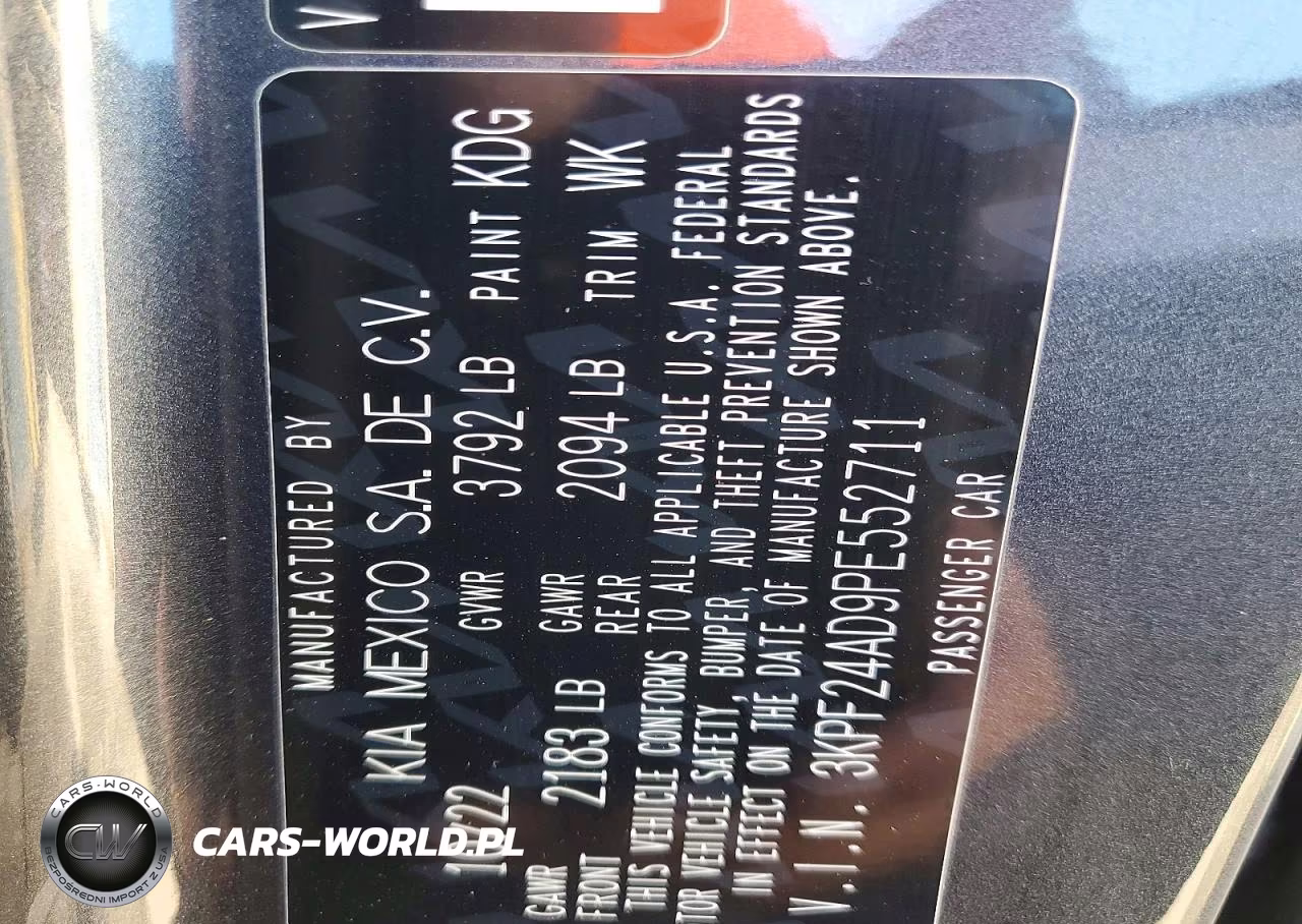 2023 Kia Forte Lxs VIN:3KPF24AD9PE552711 - 12