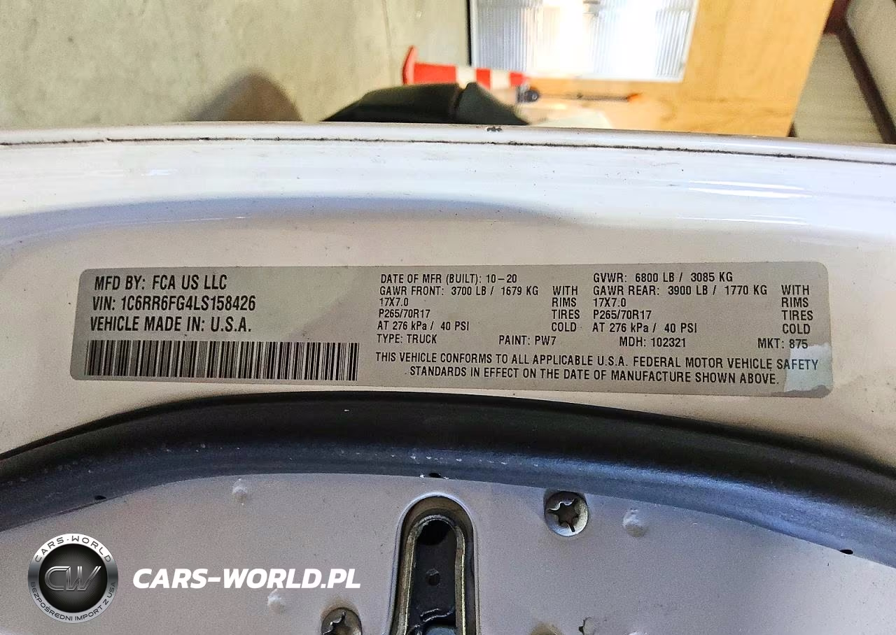 2020 Ram 1500 Classic Tradesman VIN:1C6RR6FG4LS158426 - 12