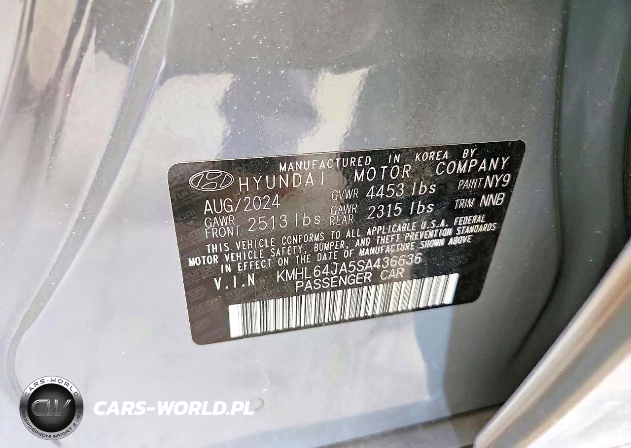 2025 Hyundai Sonata Sel VIN:KMHL64JA5SA436636 - 12