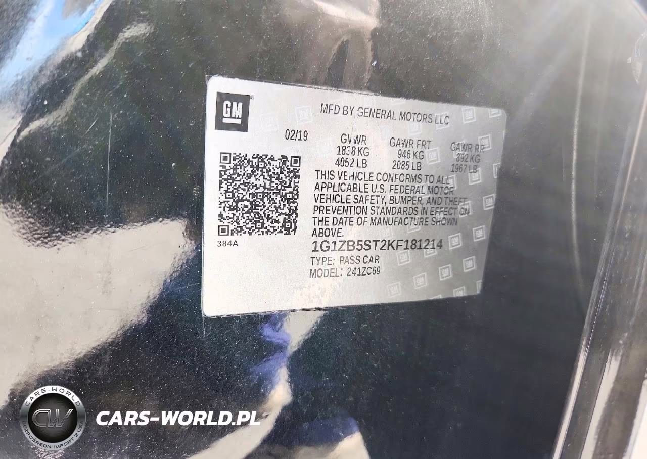 2019 Chevrolet Malibu Ls VIN:1G1ZB5ST2KF181214 - 13