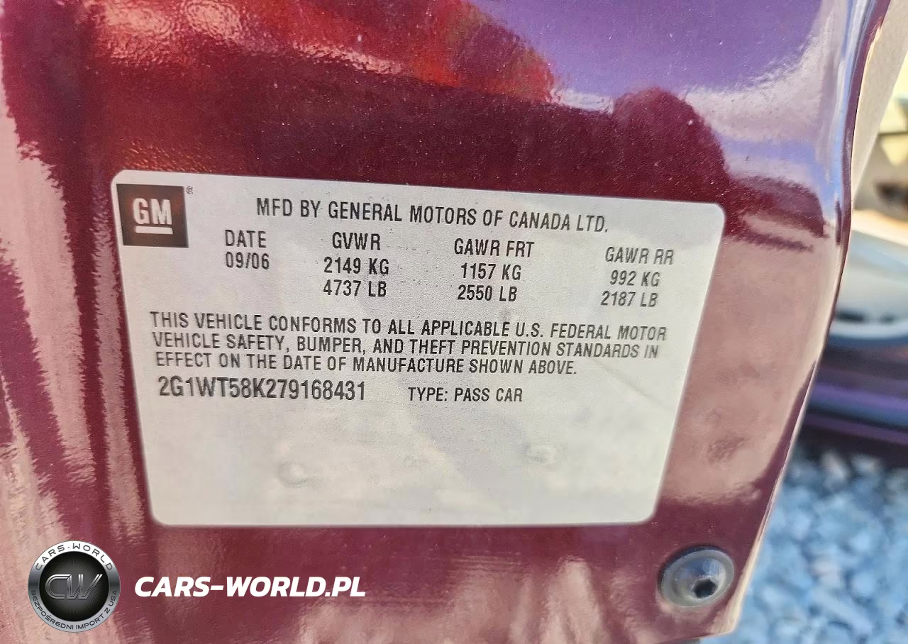 2007 Chevrolet Impala Lt VIN:2G1WT58K279168431 - 12
