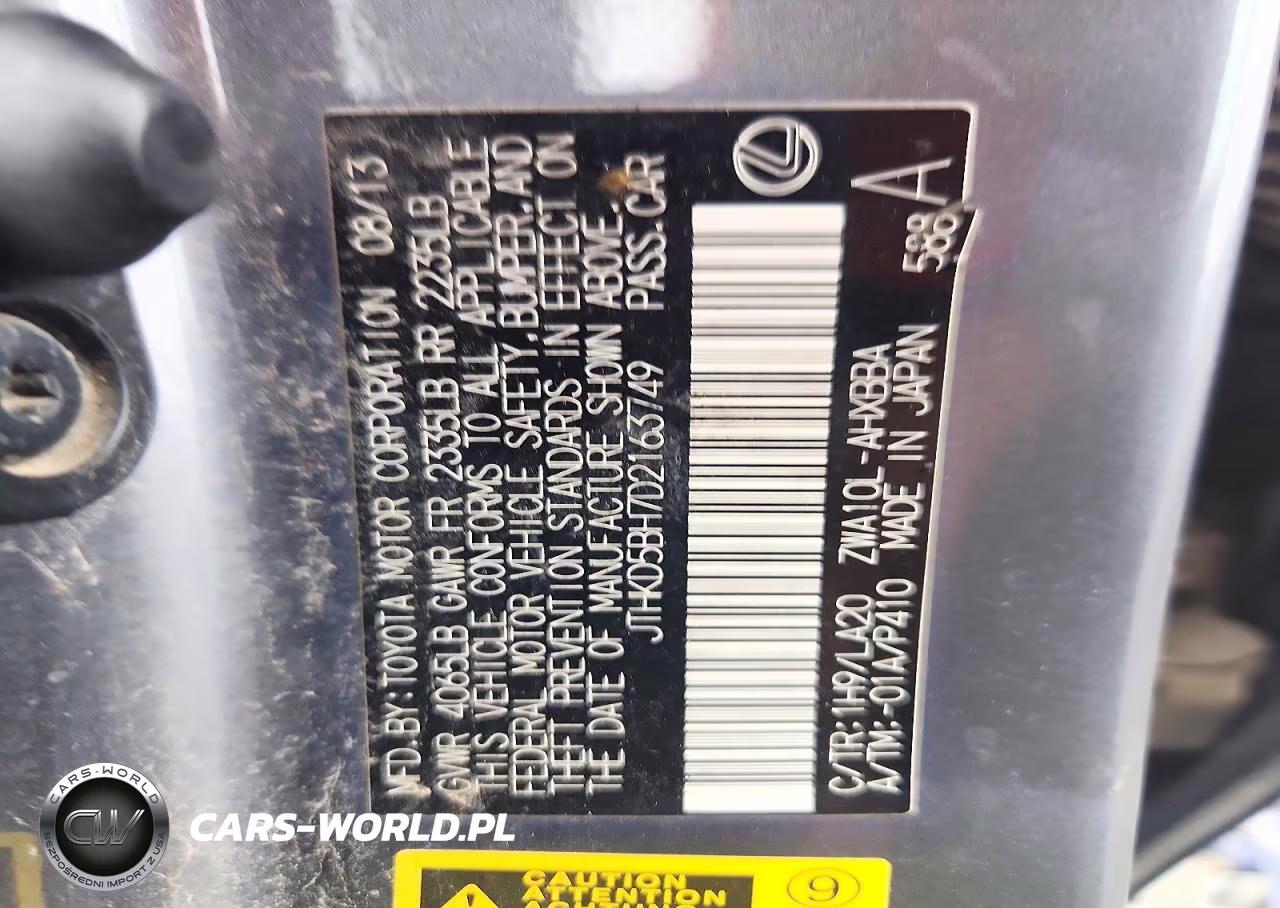 2013 Lexus Ct 200 VIN:JTHKD5BH7D2163749 - 12