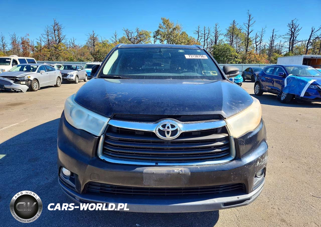 2015 Toyota Highlander Xle VIN:5TDJKRFH1FS103840 - 5