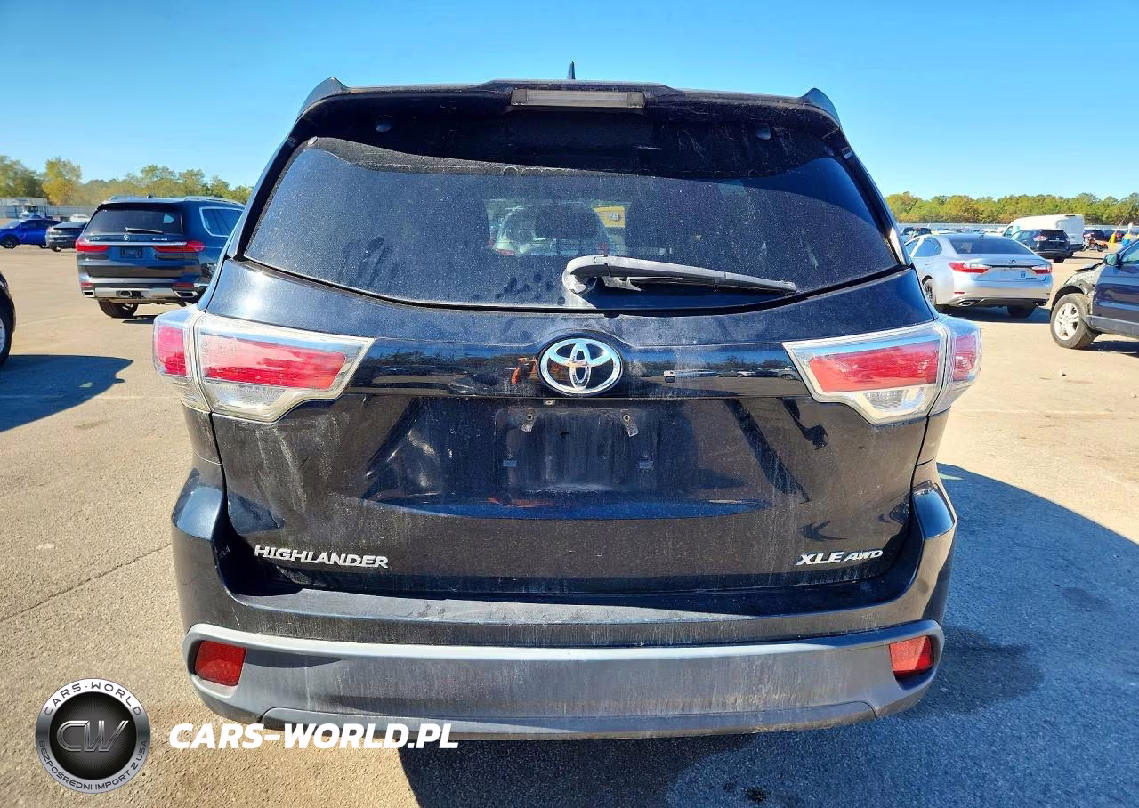 2015 Toyota Highlander Xle VIN:5TDJKRFH1FS103840 - 6