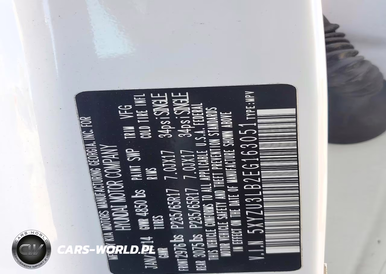 2014 Hyundai Santa Fe Sport 2.4L VIN:5XYZU3LB2EG163051 - 12