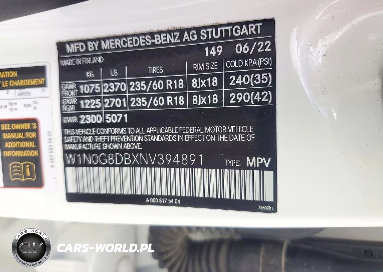 2022 Mercedes-Benz Glc 300 VIN:W1N0G8DBXNV394891 - 13