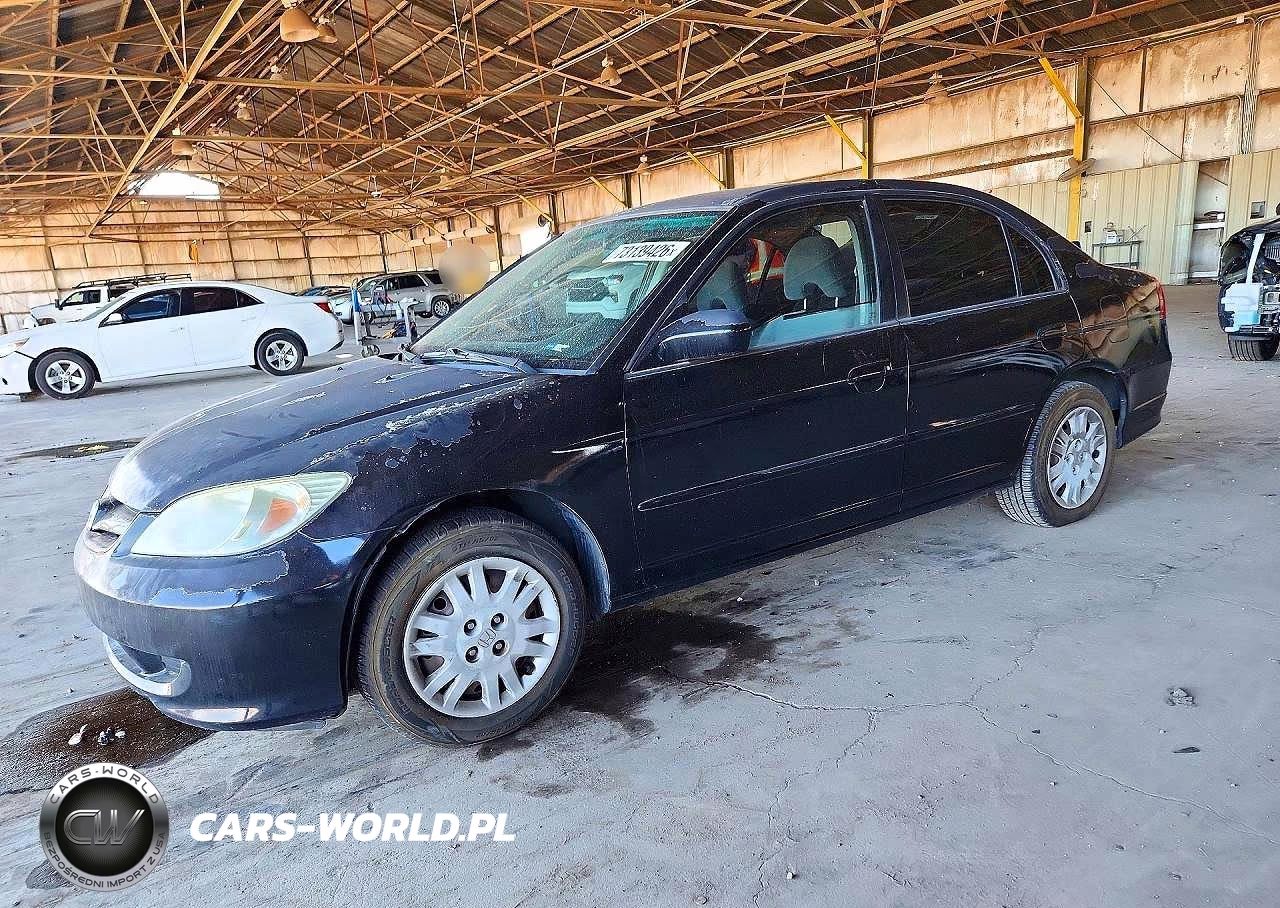 2004 Honda Civic Lx VIN:1HGES16524L021334 - 2