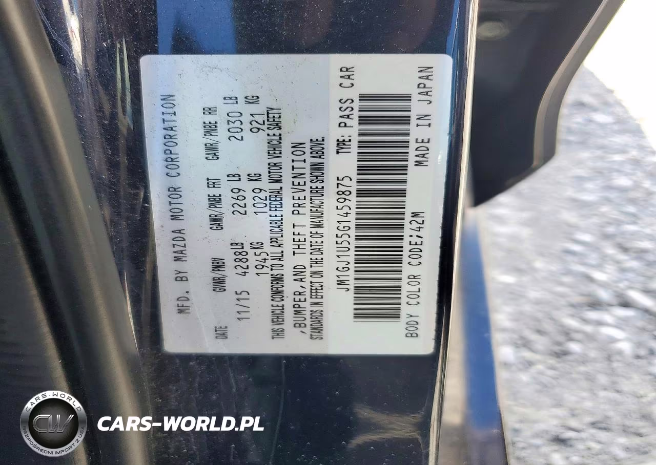 2016 Mazda 6 Sport VIN:JM1GJ1U55G1459875 - 12