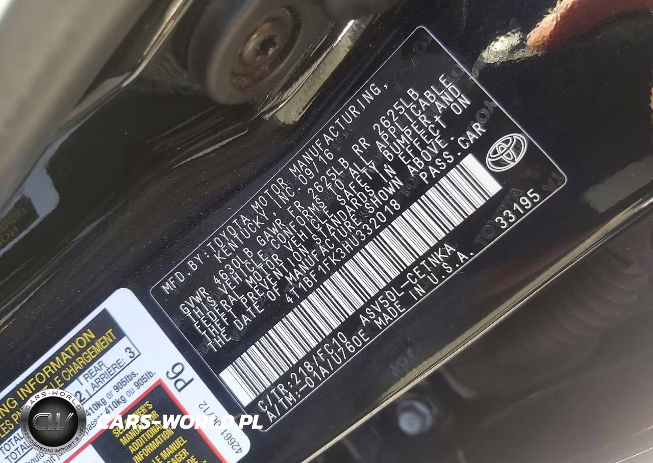 2017 Toyota Camry Le VIN:4T1BF1FK3HU332018 - 12