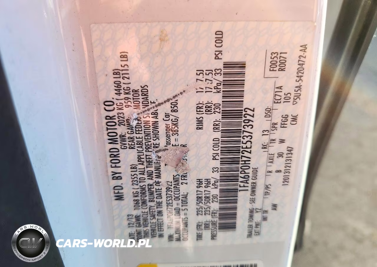 2014 Ford Fusion Se VIN:1FA6P0H72E5373922 - 13