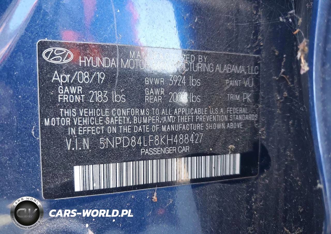 2019 Hyundai Elantra Sel VIN:5NPD84LF8KH488427 - 13