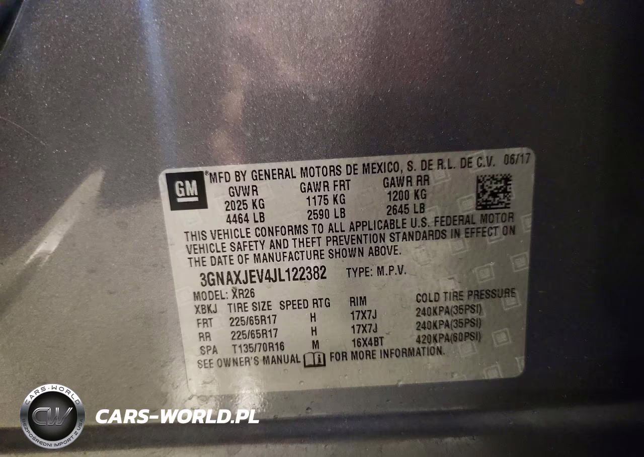 2018 Chevrolet Equinox Lt VIN:3GNAXJEV4JL122382 - 13