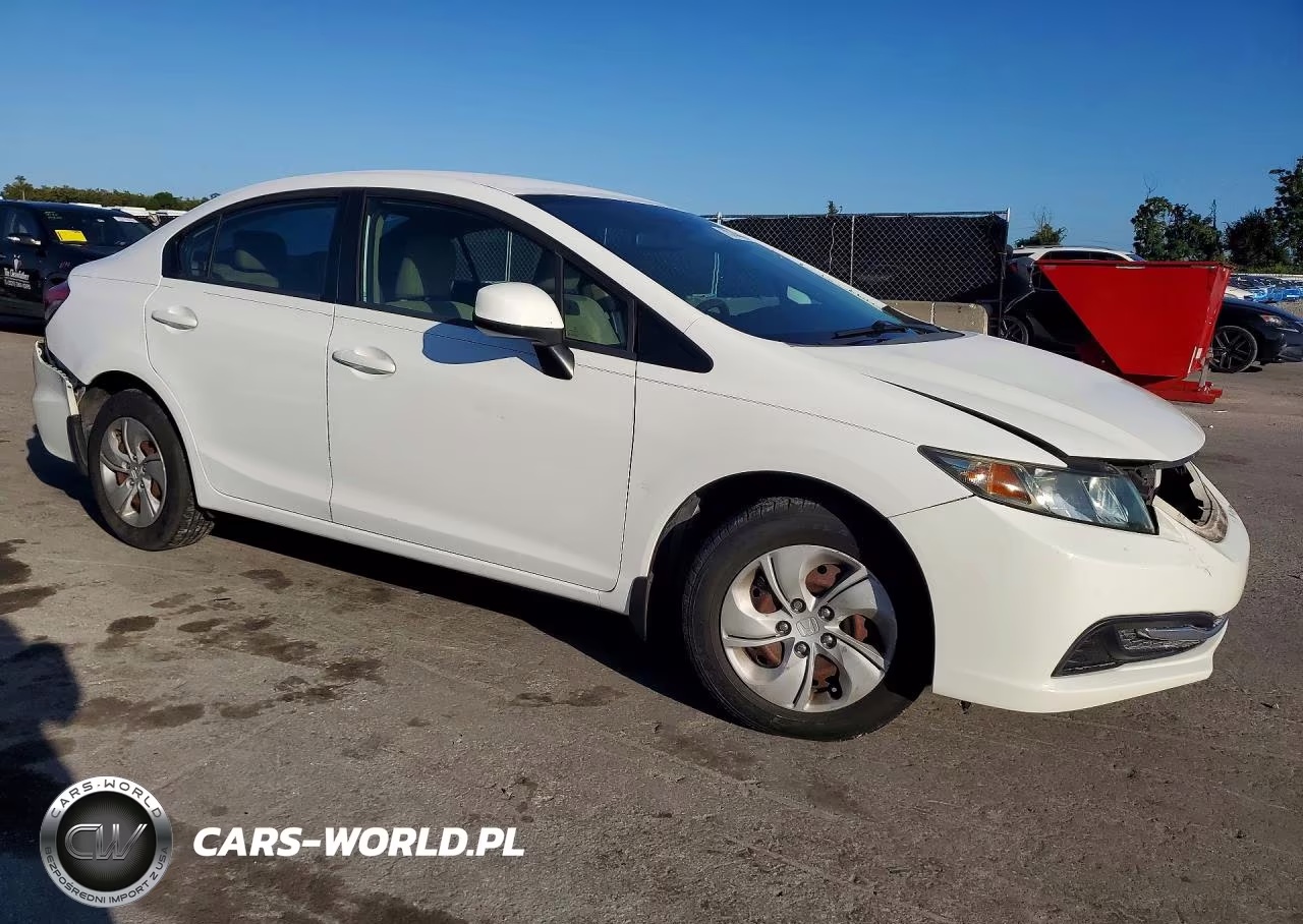 2013 Honda Civic Lx VIN:19XFB2F53DE095475 - 4