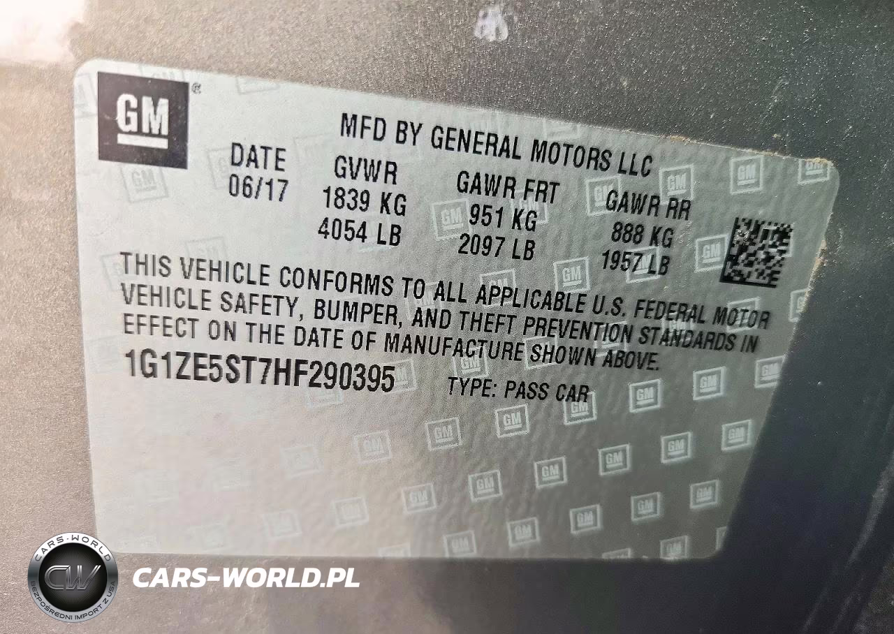 2017 Chevrolet Malibu Lt VIN:1G1ZE5ST7HF290395 - 12