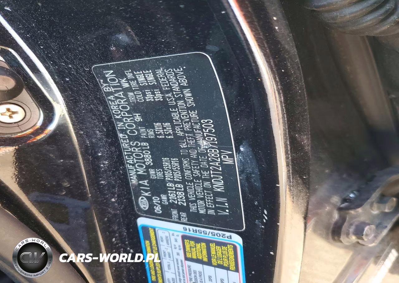 2011 Kia Soul + VIN:KNDJT2A28B7197503 - 14