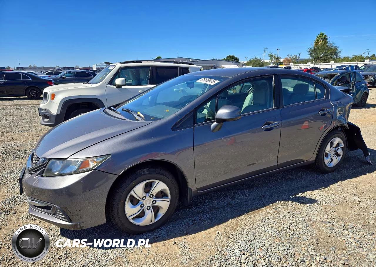 2013 Honda Civic Lx VIN:19XFB2F53DE269593 - 1