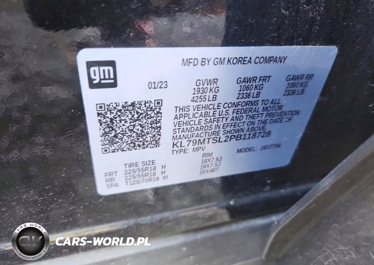 2023 Chevrolet Trailblazer Rs VIN:KL79MTSL2PB118728 - 12