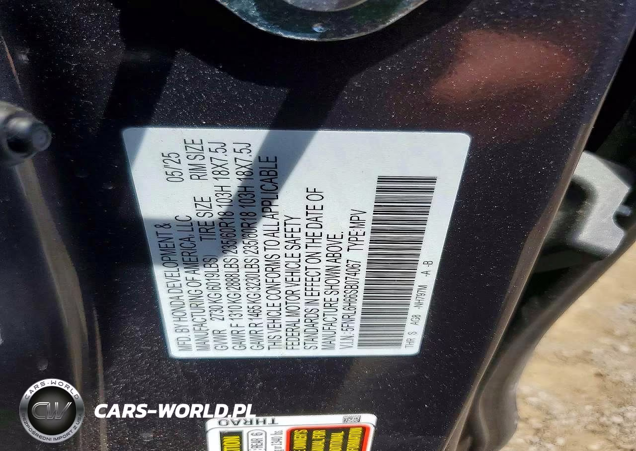 2025 Honda Odyssey Exl VIN:5FNRL6H66SB074067 - 14