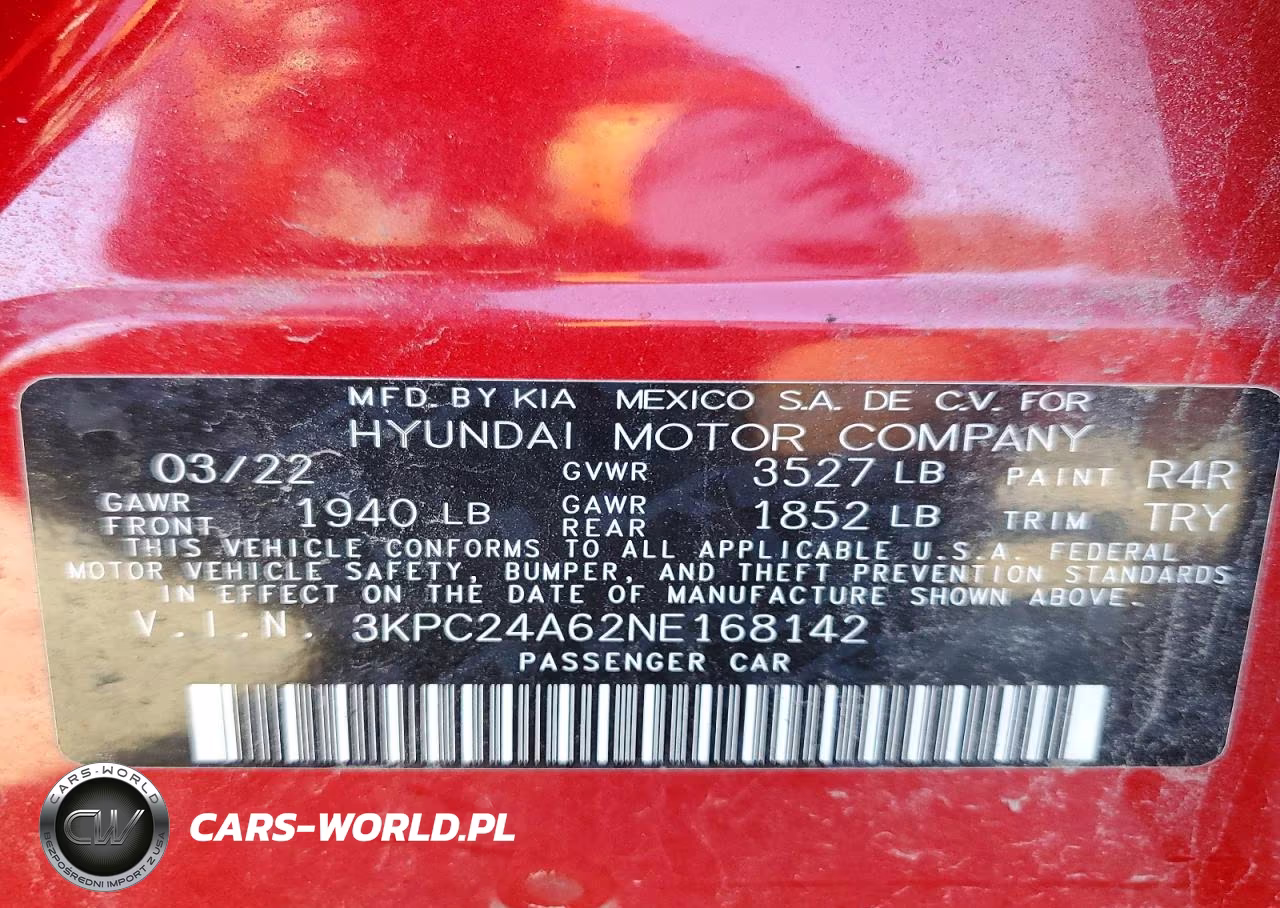 2022 Hyundai Accent Se VIN:3KPC24A62NE168142 - 12