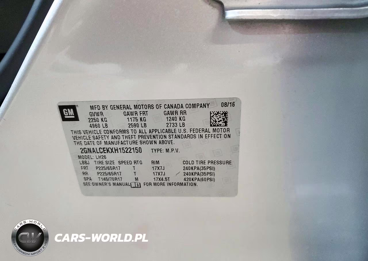 2017 Chevrolet Equinox Lt VIN:2GNALCEKXH1522150 - 13