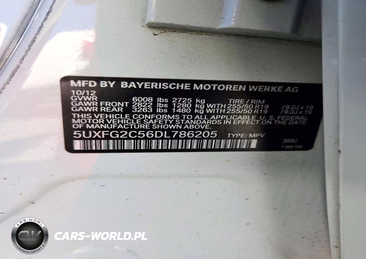 2013 BMW X6 xDrive35I VIN:5UXFG2C56DL786205 - 12