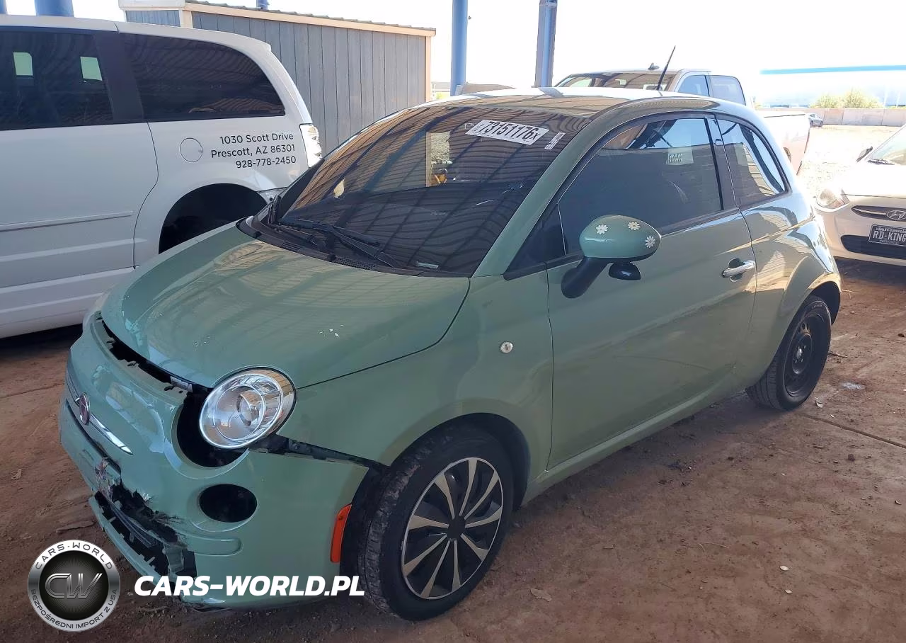 2015 Fiat 500 Pop VIN:3C3CFFAR5FT569969 - 1