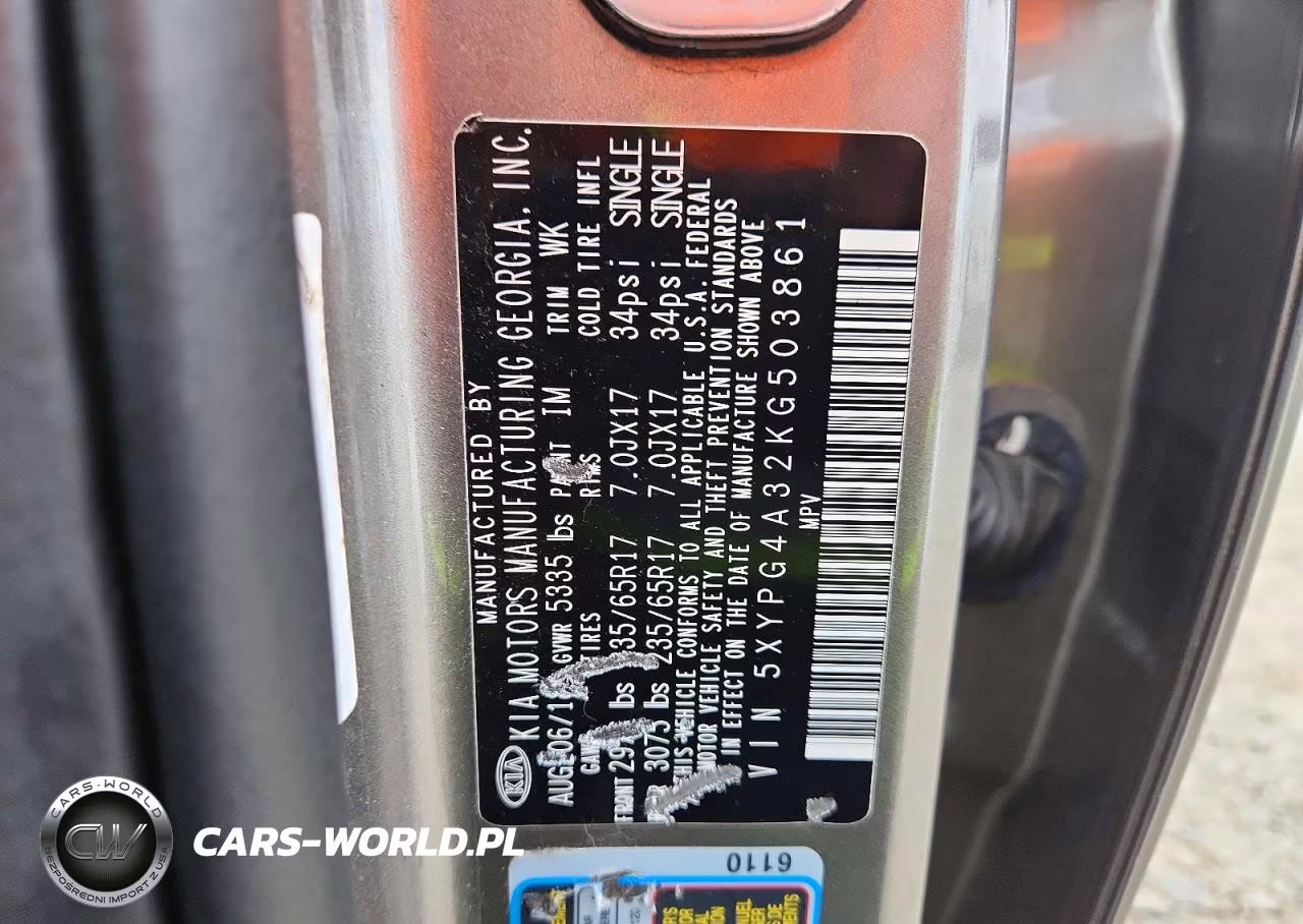 2019 Kia Sorento Lx VIN:5XYPG4A32KG503861 - 13