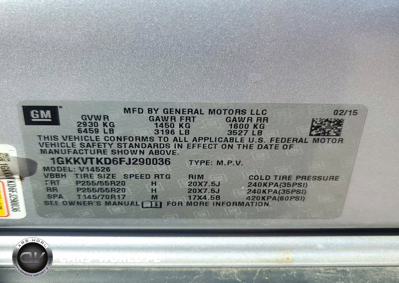 2015 GMC Acadia Denali VIN:1GKKVTKD6FJ290036 - 13