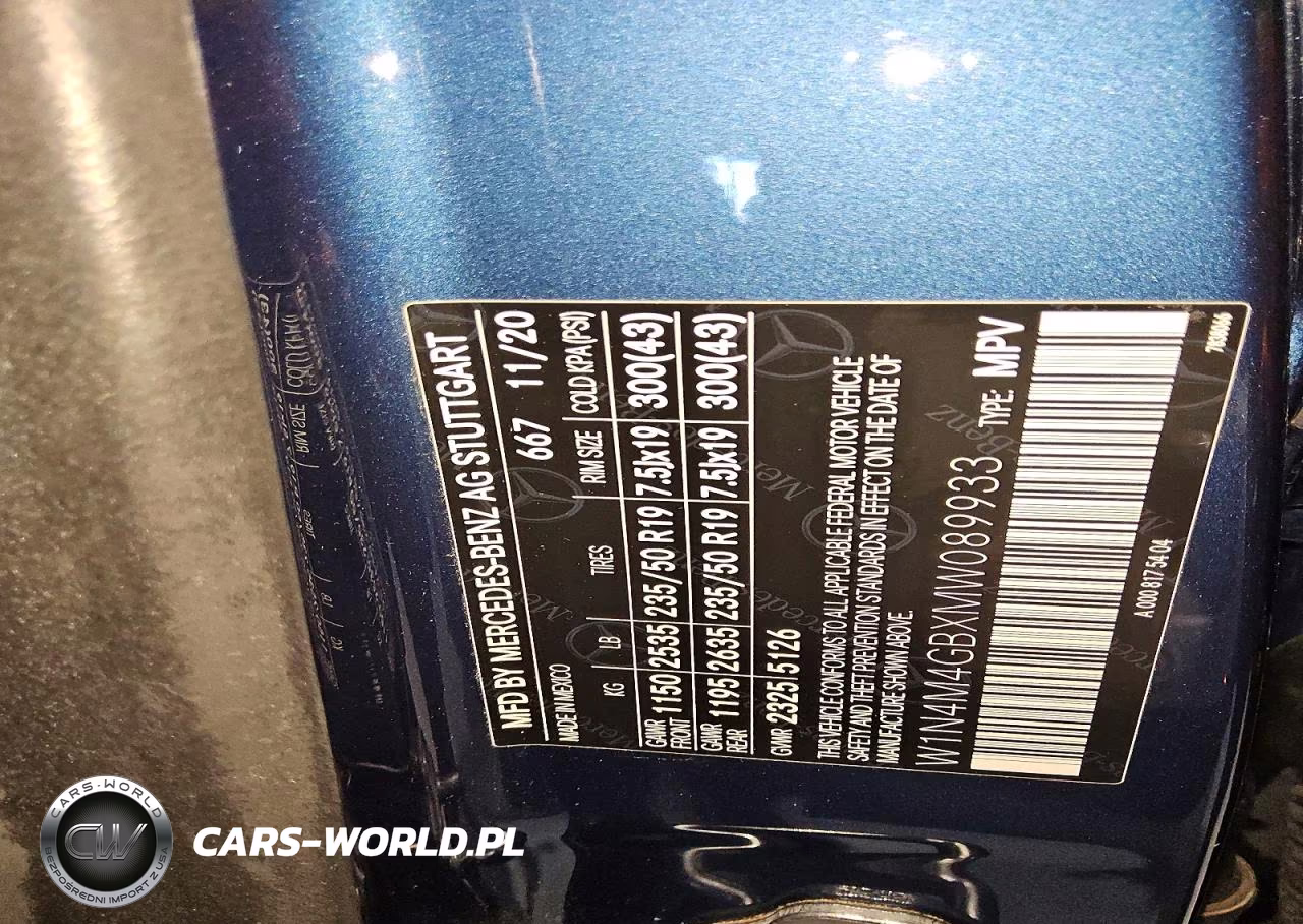 2021 Mercedes-Benz Glb 250 VIN:W1N4M4GBXMW089933 - 13