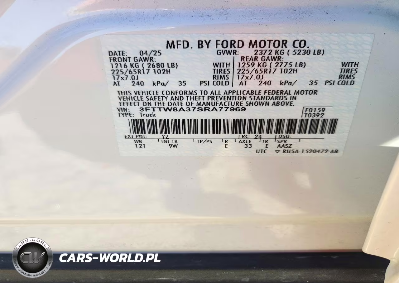 2025 Ford Maverick Xl VIN:3FTTW8A37SRA77969 - 12