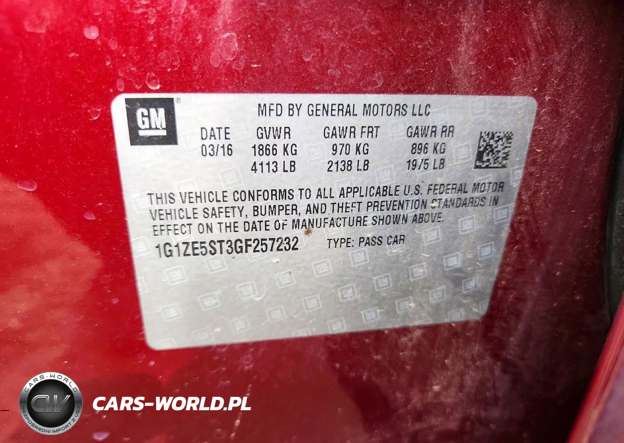 2016 Chevrolet Malibu Lt VIN:1G1ZE5ST3GF257232 - 12