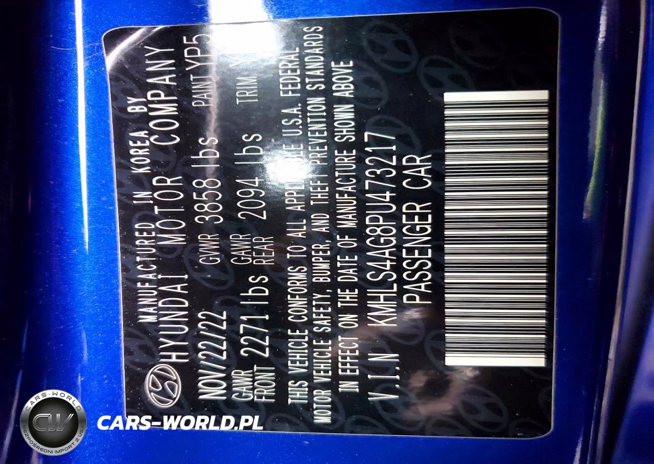 2023 Hyundai Elantra Sel VIN:KMHLS4AG8PU473217 - 12