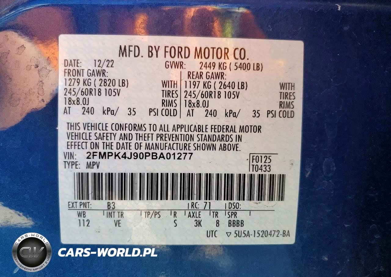 2023 Ford Edge Sel VIN:2FMPK4J90PBA01277 - 14
