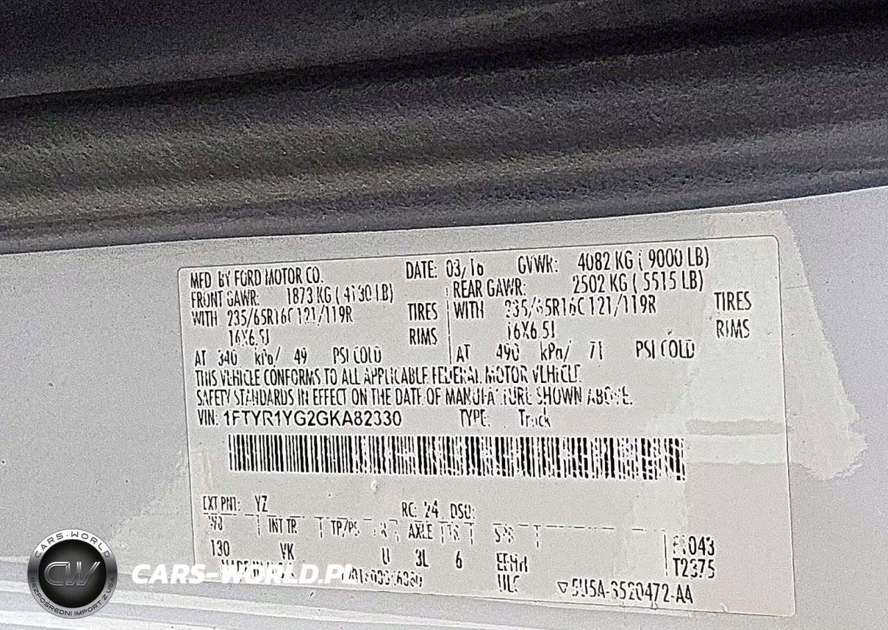 2016 Ford Transit T-250 VIN:1FTYR1YG2GKA82330 - 13
