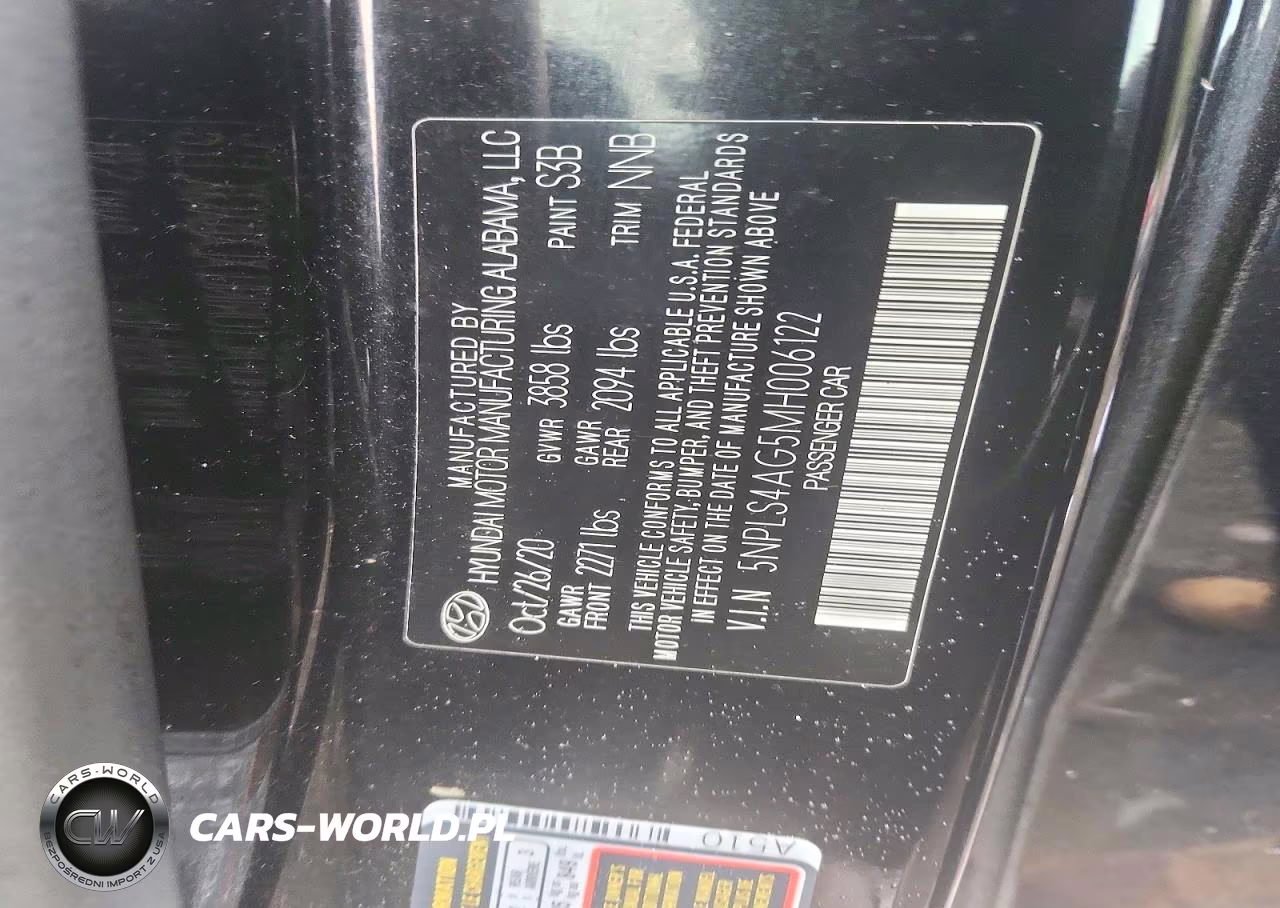 2021 Hyundai Elantra Sel VIN:5NPLS4AG5MH006122 - 12