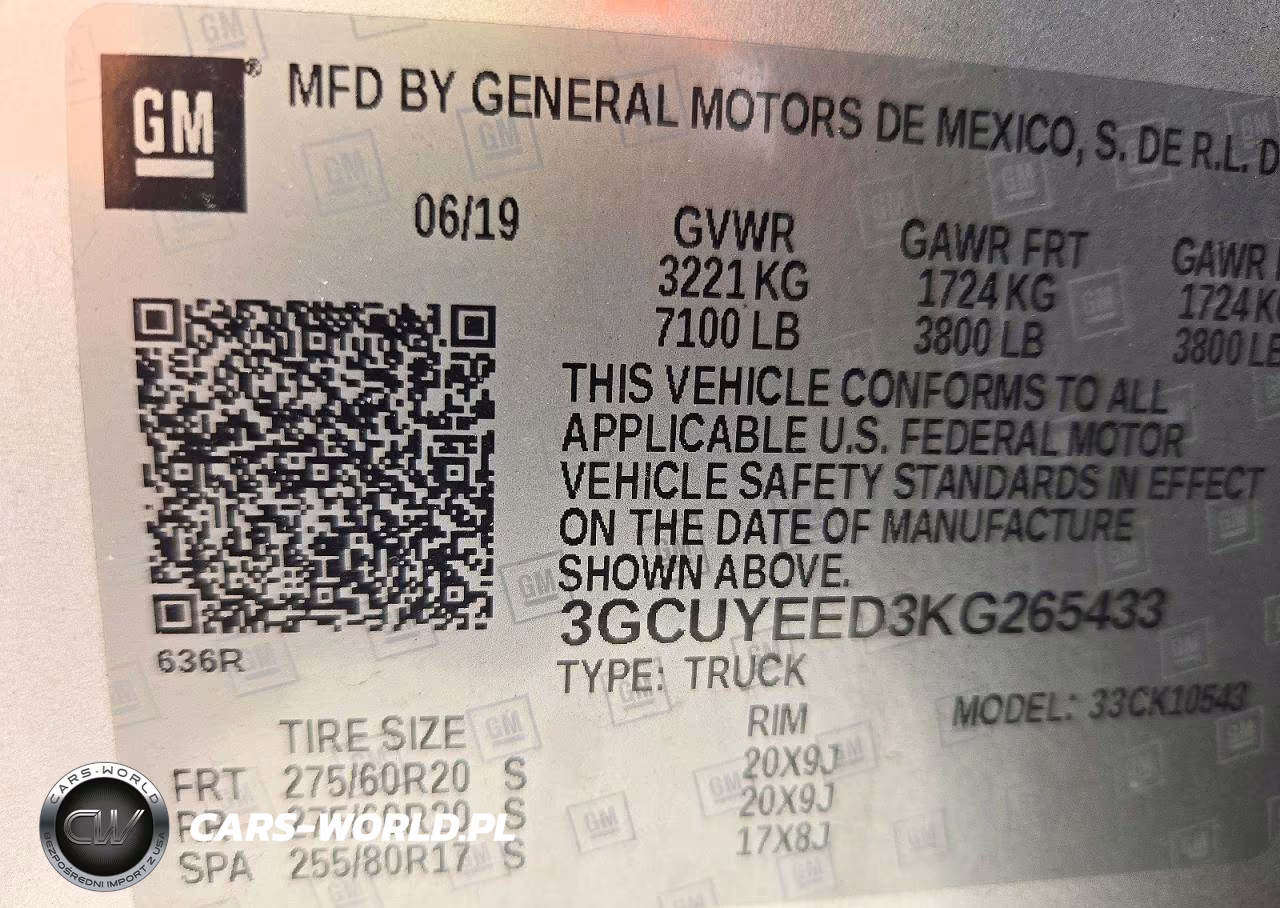 2019 Chevrolet Silverado 1500 Rst VIN:3GCUYEED3KG265433 - 12