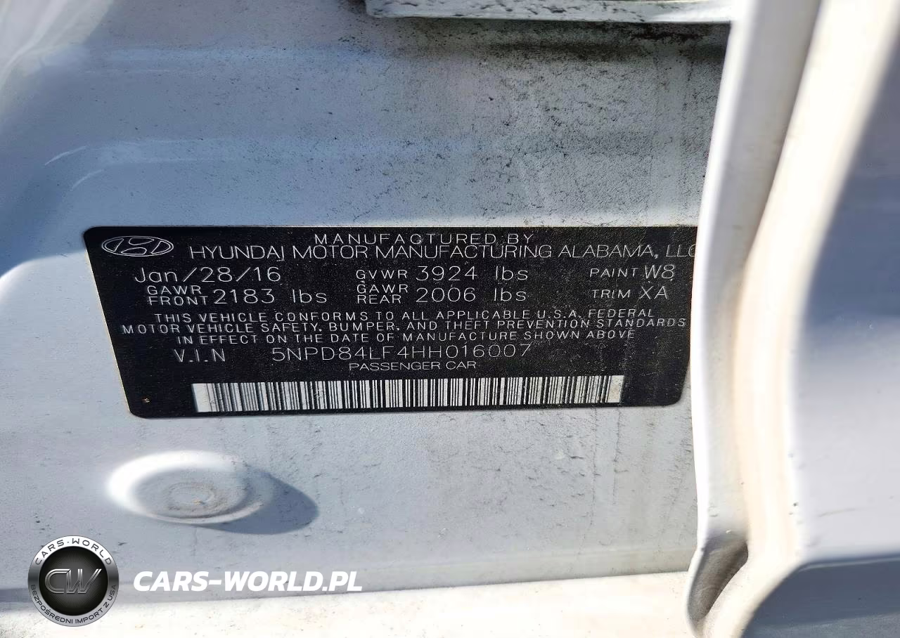 2017 Hyundai Elantra Se VIN:5NPD84LF4HH016007 - 12