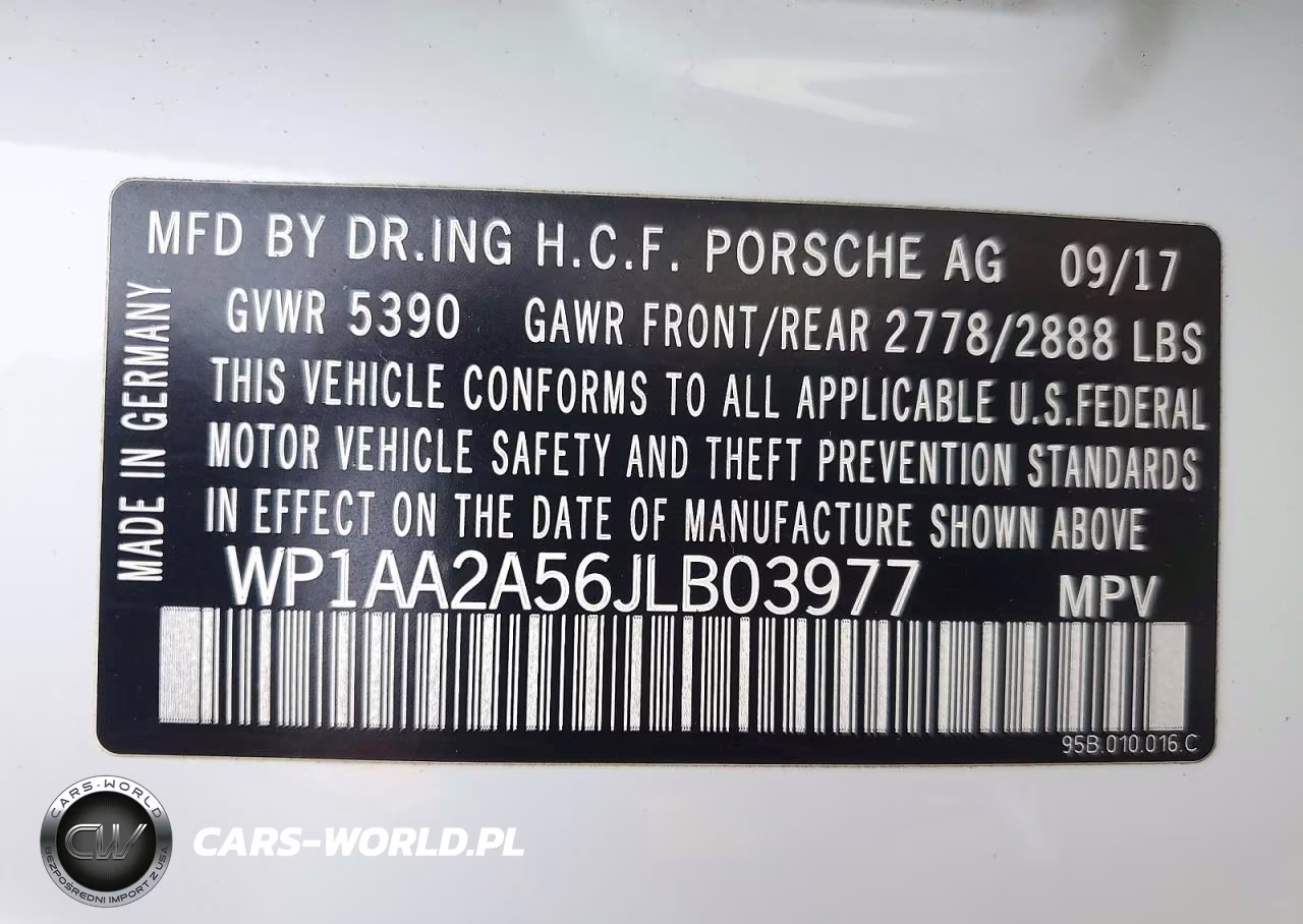 2018 Porsche Macan VIN:WP1AA2A56JLB03977 - 13