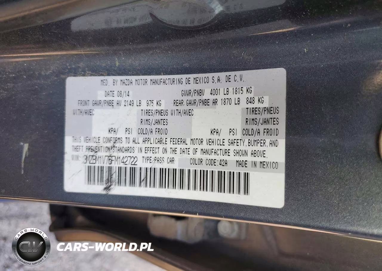 2015 Mazda 3 Touring VIN:3MZBM1V76FM142722 - 12