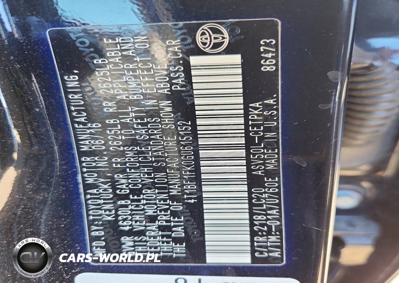 2016 Toyota Camry Xse VIN:4T1BF1FK0GU615152 - 12