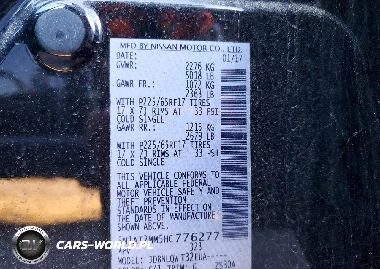 2017 Nissan Rogue S VIN:5N1AT2MM5HC776277 - 13