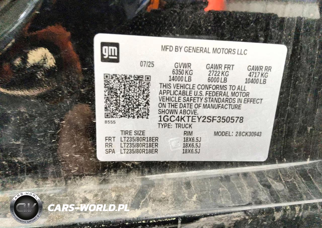 2025 Chevrolet Silverado K3500 Lt VIN:1GC4KTEY2SF350578 - 12