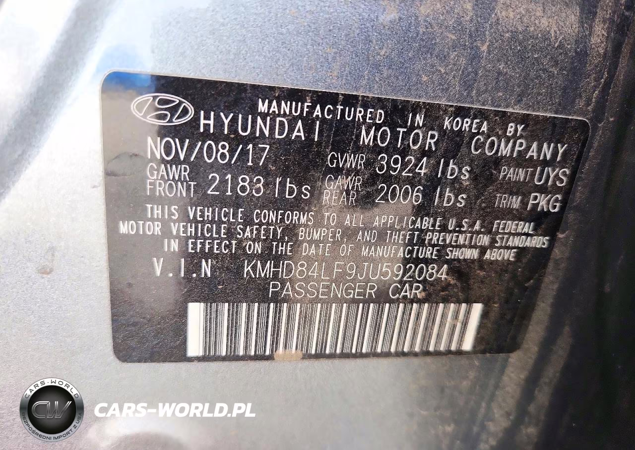 2018 Hyundai Elantra Sel VIN:KMHD84LF9JU592084 - 13