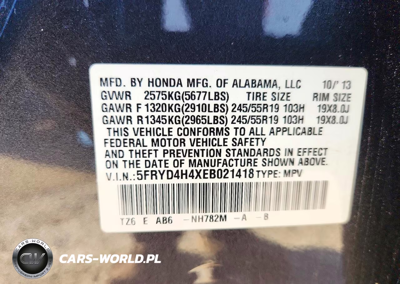 2014 Acura Mdx Technology VIN:5FRYD4H4XEB021418 - 13