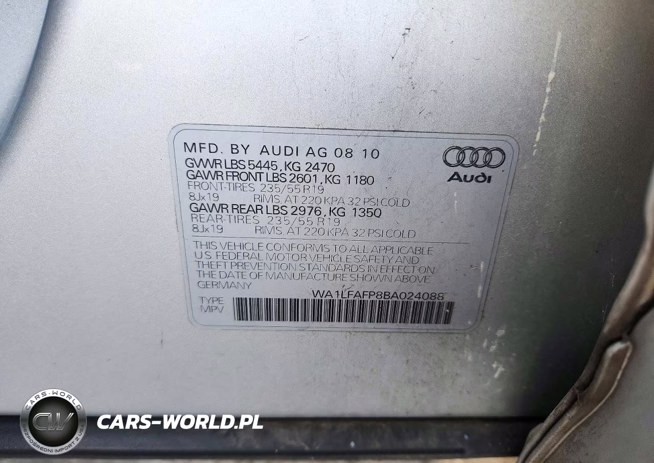 2011 Audi Q5 Premium Plus VIN:WA1LFAFP8BA024088 - 13