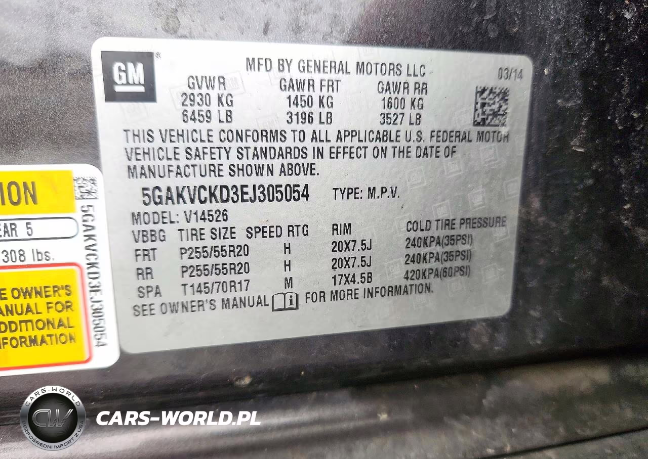 2014 Buick Enclave VIN:5GAKVCKD3EJ305054 - 13