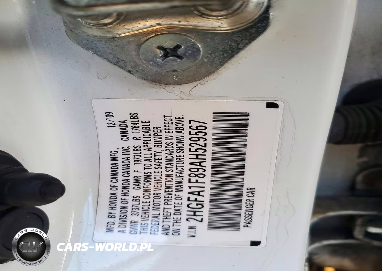 2010 Honda Civic Ex VIN:2HGFA1F89AH529567 - 12