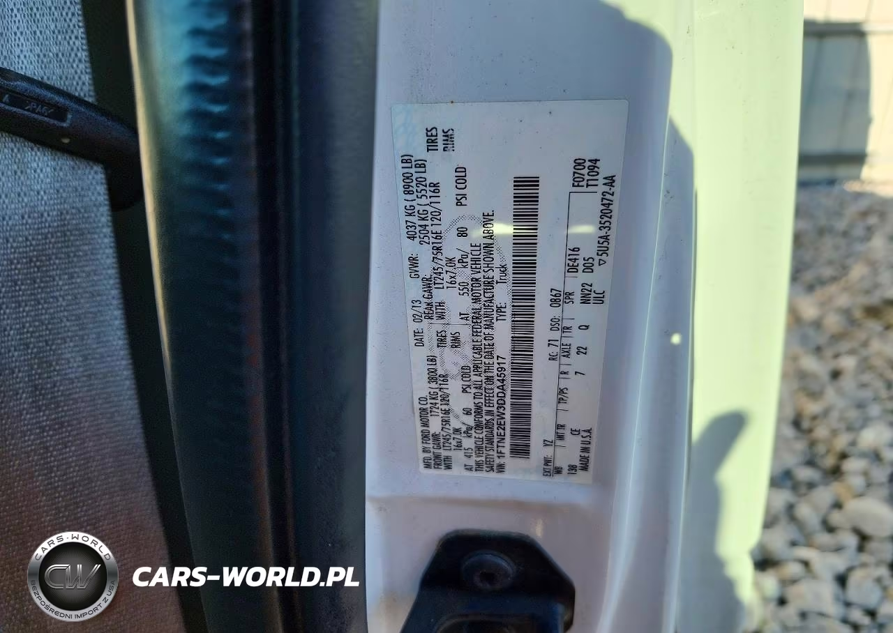 2013 Ford Econoline E250 Van VIN:1FTNE2EW3DDA45917 - 13
