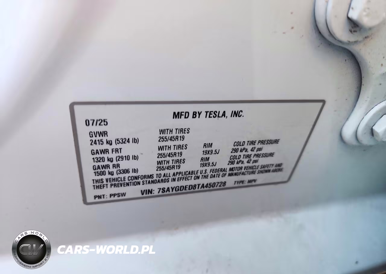 2026 Tesla Model Y VIN:7SAYGDED8TA450728 - 13